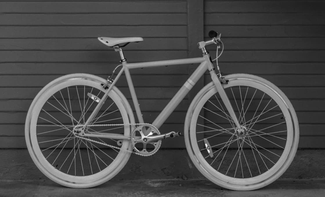 bicicleta branca